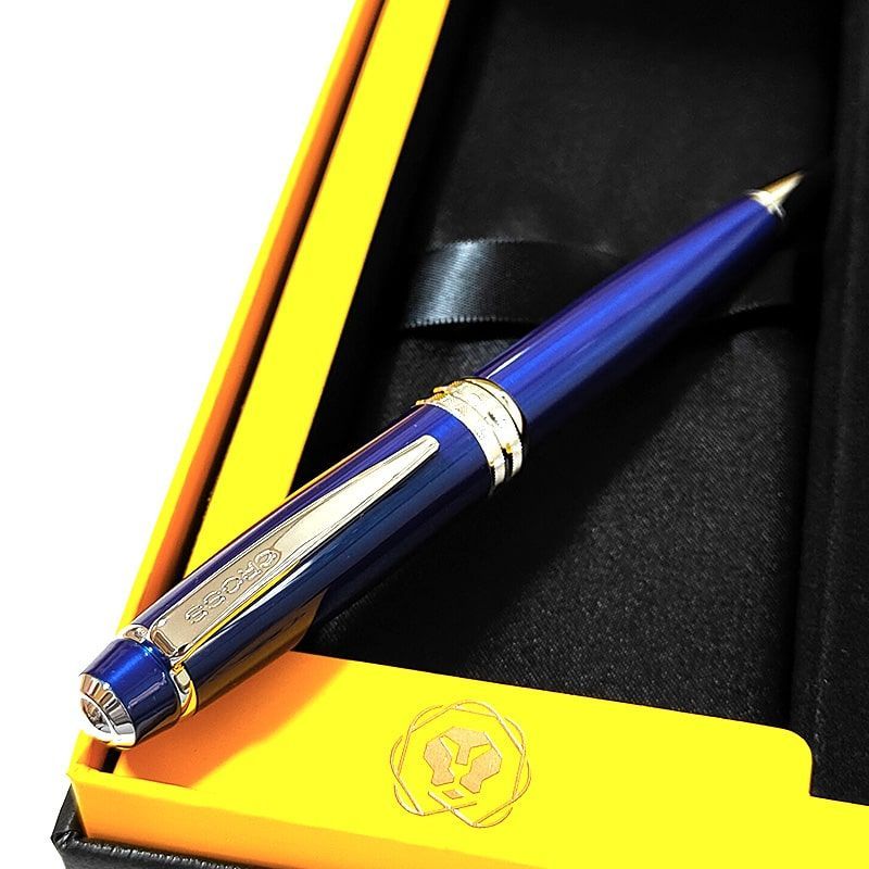 Cross Bailey Ballpoint Pen and Card Case Gift Set — Blue, Stylish, High-Quality Japan Import