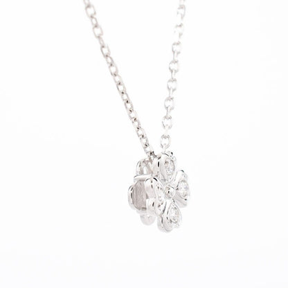 Mikimoto diamond necklace in K18 white gold with 0.07 ct diamonds and adjustable 38.5 to 41 cm chain