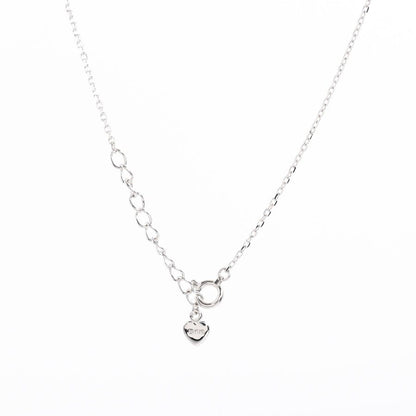 Mikimoto diamond necklace in K18 white gold with 0.07 ct diamonds and adjustable 38.5 to 41 cm chain