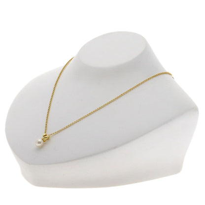 MIKIMOTO ladies pearl necklace with 7mm pearls on a 39.5cm K18YG gold chain