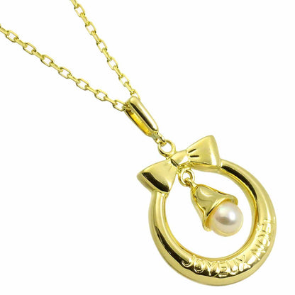 Mikimoto JOYEUX NOEL baby pearl necklace with 4.0mm pearls and 18k yellow gold clasp on a 38cm chain