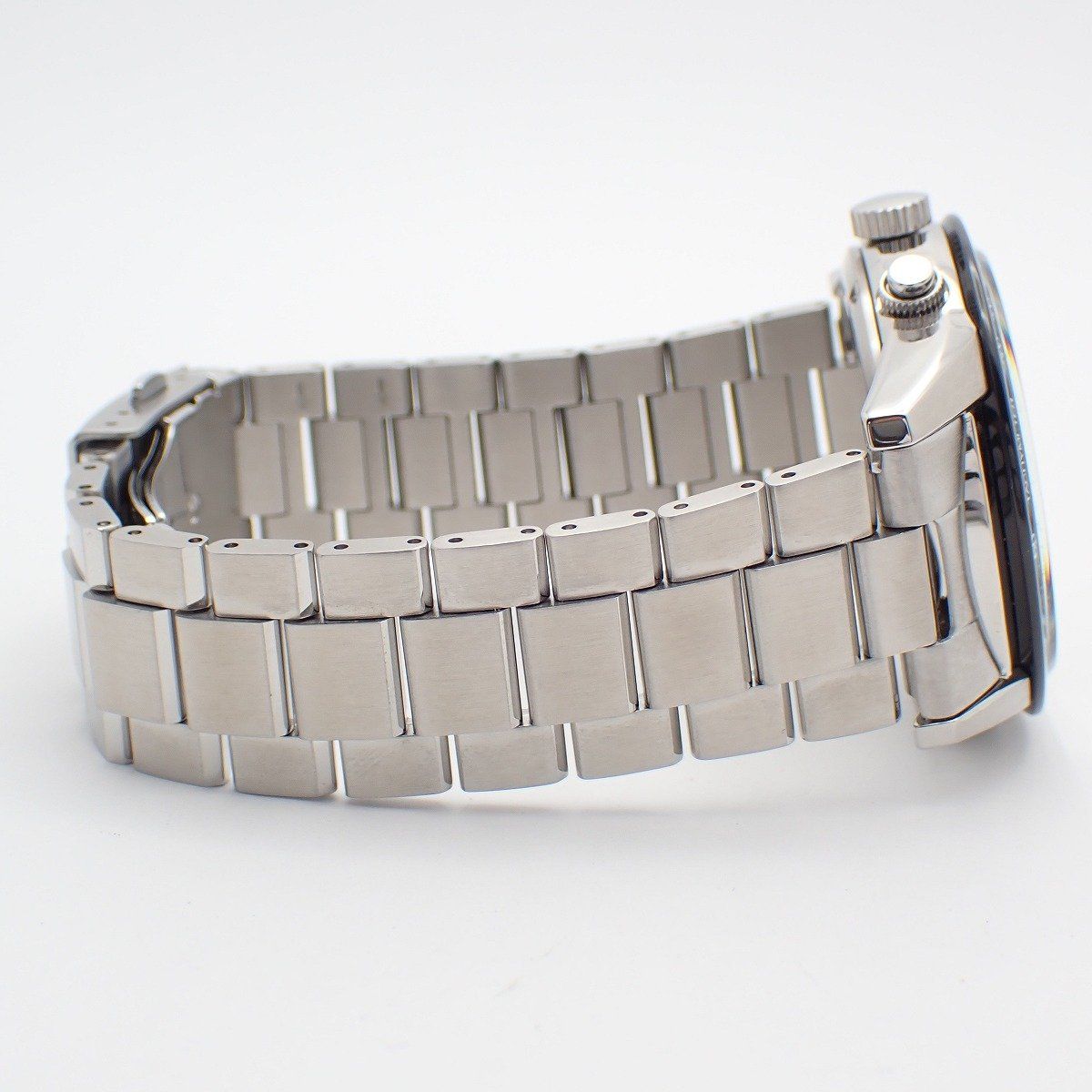 Citizen Eco-Drive men's watch BL5614-59A with white dial and silver stainless steel band