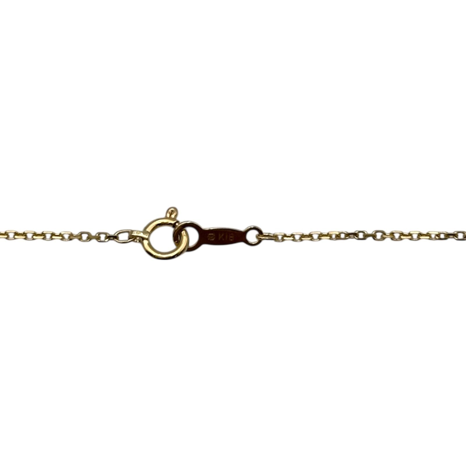 Mikimoto Ski Necklace made of K18 gold with a pearl pendant and 39.5 cm chain for ladies