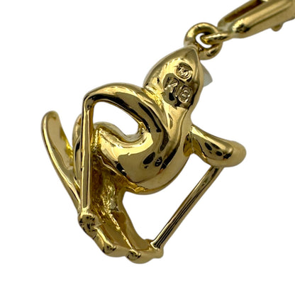 Mikimoto Ski Necklace made of K18 gold with a pearl pendant and 39.5 cm chain for ladies