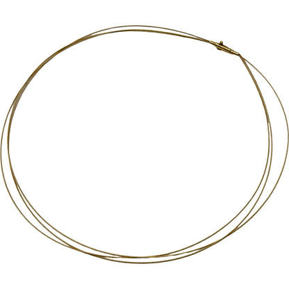 Tasaki K18 gold wire necklace for ladies measuring 43 cm with delicate design and lightweight 4.4 g