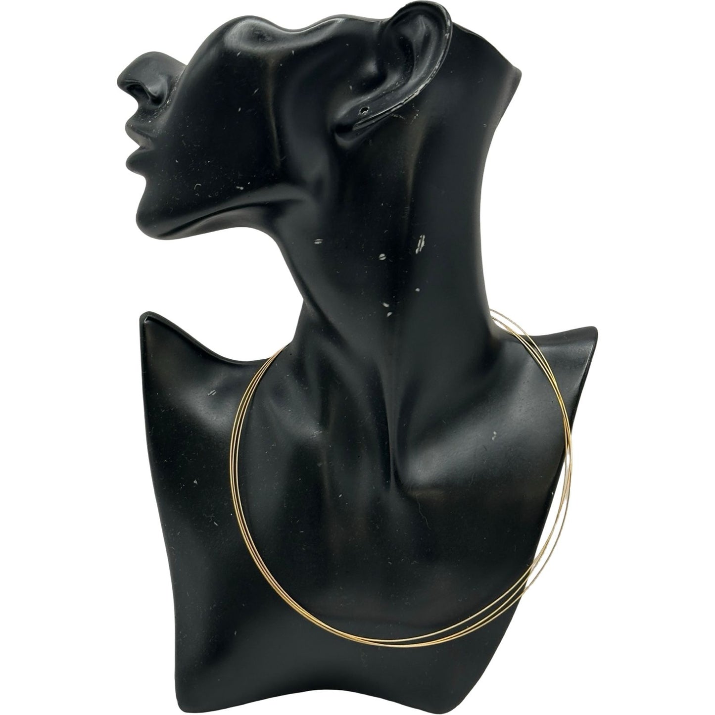 Tasaki K18 gold wire necklace for ladies measuring 43 cm with delicate design and lightweight 4.4 g