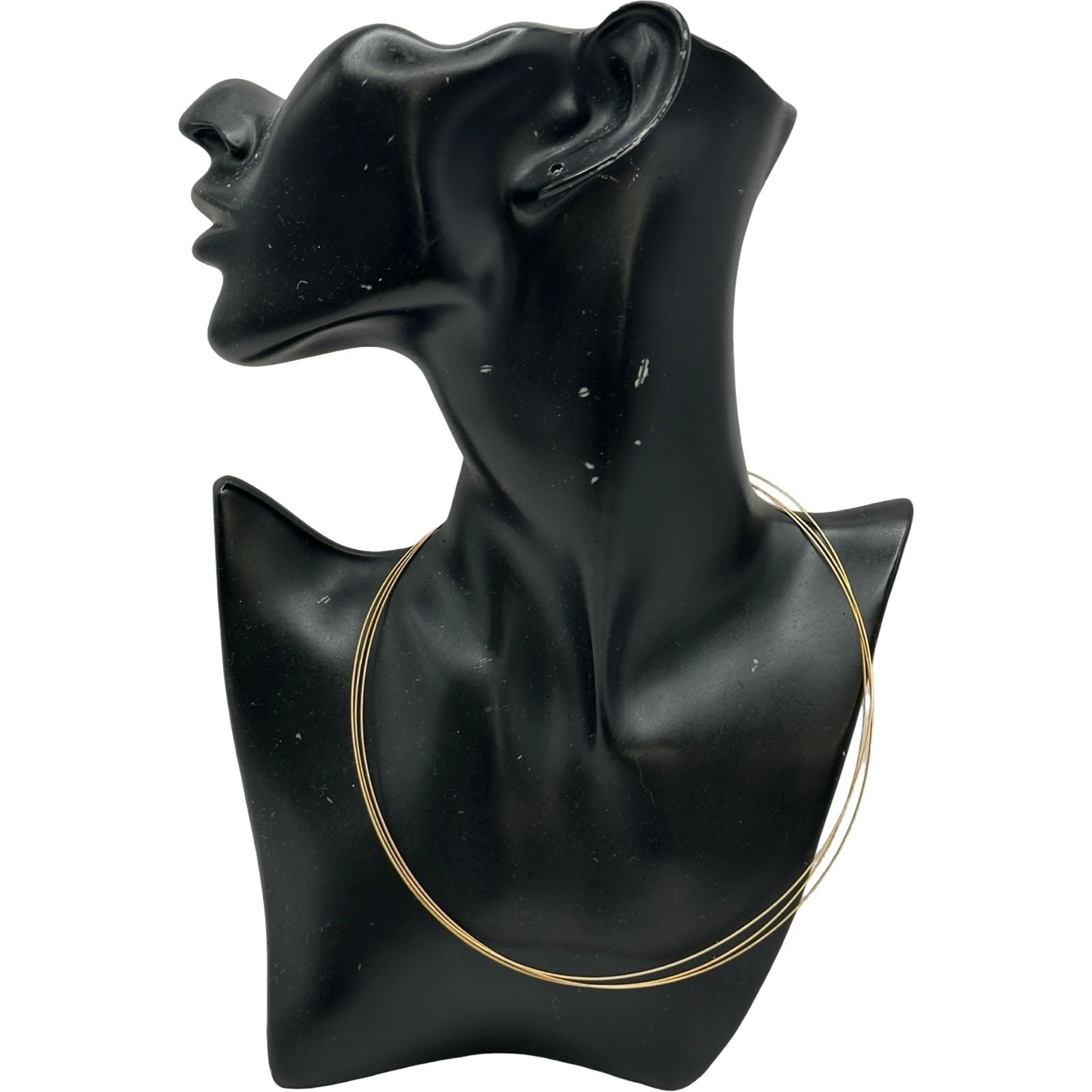 Tasaki K18 gold wire necklace for ladies measuring 43 cm with delicate design and lightweight 4.4 g