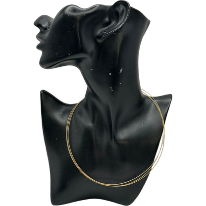 Tasaki K18 gold wire necklace for ladies measuring 43 cm with delicate design and lightweight 4.4 g