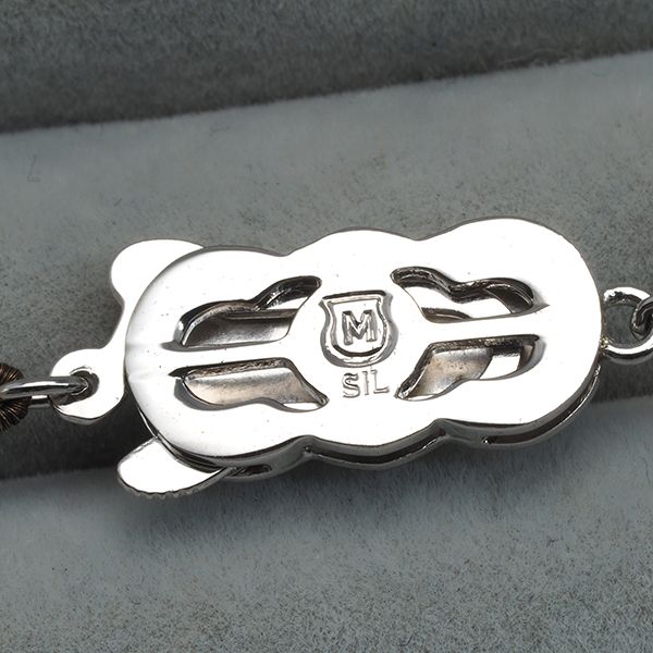 Mikimoto silver necklace featuring 7.0-7.4mm pearls, approximately 35cm long, weighing 26.7g