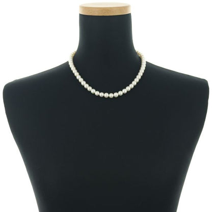 Mikimoto silver necklace featuring 7.0-7.5mm pearls with a 42cm chain length