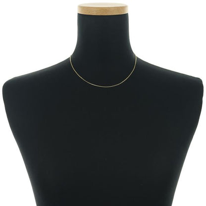 Mikimoto Cut Azuki yellow gold chain necklace 40cm length, 14 karat K14YG, slim 1.1mm width
