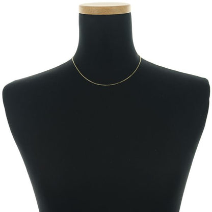 Mikimoto Cut Azuki 40cm chain necklace in 14K yellow gold with 1.2mm width and 3.4mm clasp