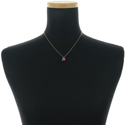 Tasaki necklace with pink tourmaline, garnet, and diamond set in 18k pink gold with a 36 cm adjustable chain