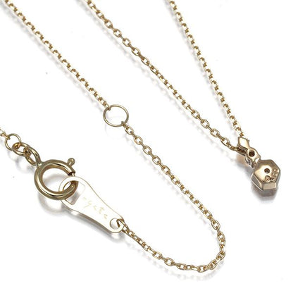 Law Necklace with 0.02ct diamond in 10K yellow gold on a 36-40cm chain