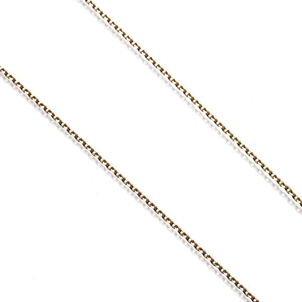 Tasaki Cut Azuki long chain necklace 60cm made of 18K yellow gold weighing 1.6g