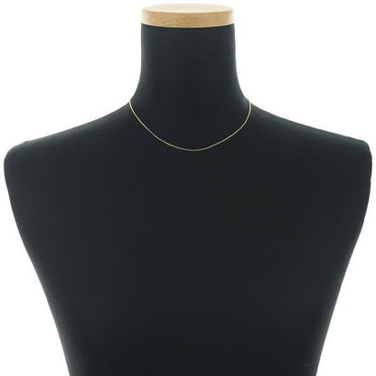 Mikimoto 38cm cut azuki chain necklace in 18k yellow gold weighing 1.7 grams with 1mm width