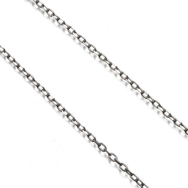 Mikimoto white gold K18WG chain necklace cut Azuki style 39cm model 193713