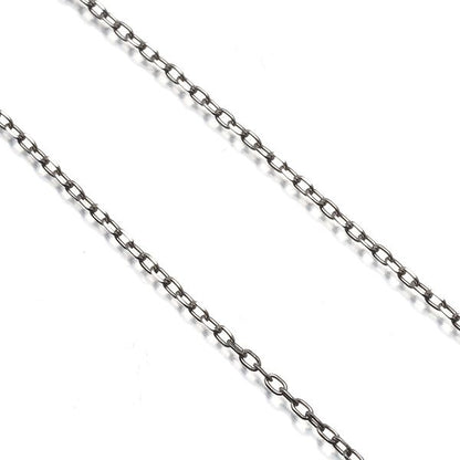 Mikimoto white gold K18WG chain necklace cut Azuki style 39cm model 193713
