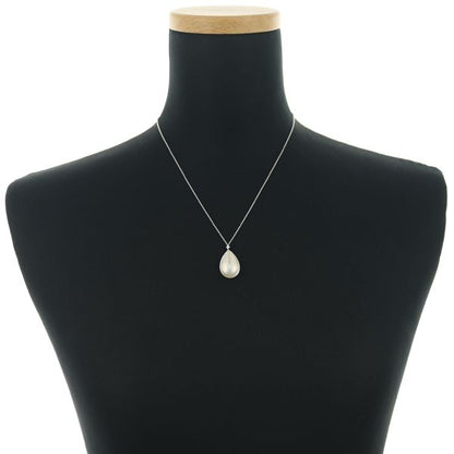 Tasaki necklace with pearl mabe pearl and 0.03ct diamond in 18K white gold, 45cm length
