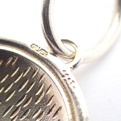 Agete pendant top made of silver gold GP with loop, measuring 1.9x2.9x0.3 cm, lightweight and elegant