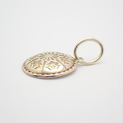 Agete pendant top made of silver gold GP with loop, measuring 1.9x2.9x0.3 cm, lightweight and elegant