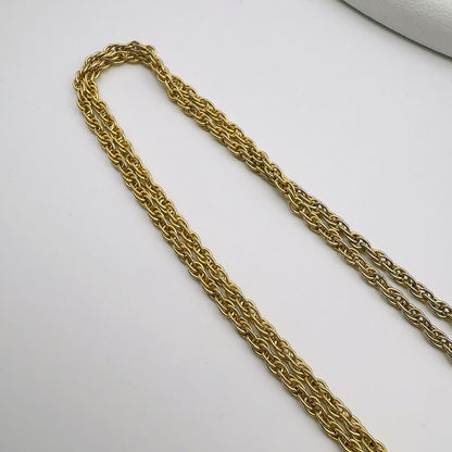 Mikimoto loupe necklace with 4mm pearl pendant and 64.5 cm chain displayed on white background