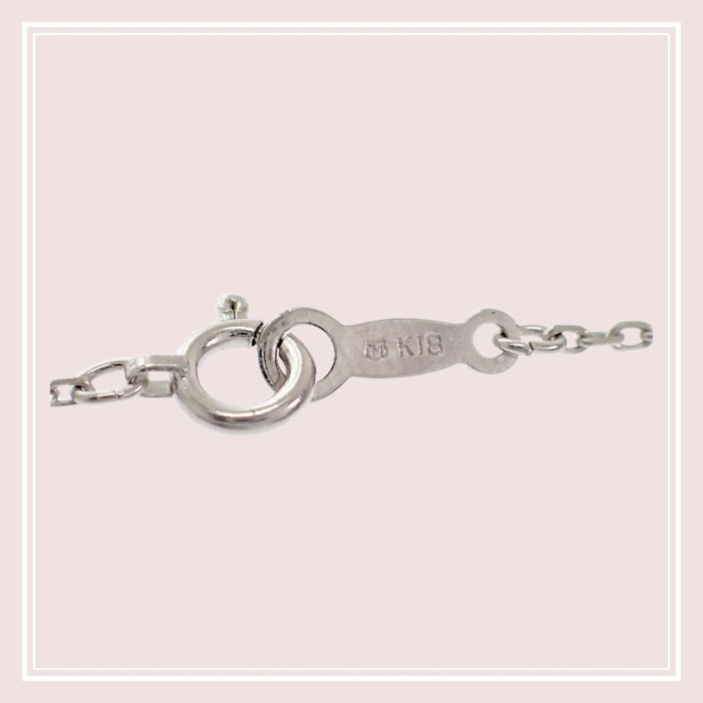 Mikimoto Akoya pearl pendant necklace in 18K white gold with diamond and 40cm chain