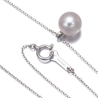 Tasaki necklace featuring an 8.1mm pearl and 0.01ct diamond set in 18K white gold with a 36-40cm chain