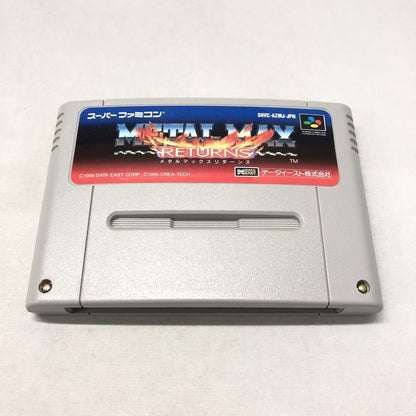 Metal Max Returns Super Famicom video game cartridge with damaged box and instruction manual