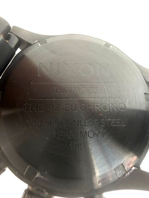 NIXON 42-20 CHRONO A037-001 Quartz Men's Watch — Japanese