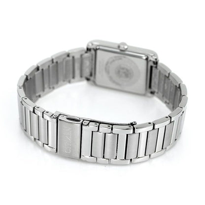 Citizen FRA59-2431 men's wristwatch with black dial and silver stainless steel band