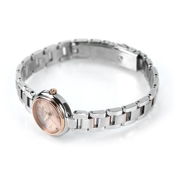 Citizen xC Mizukore Eco-Drive watch EW5574-51W with pink dial and silver stainless steel band
