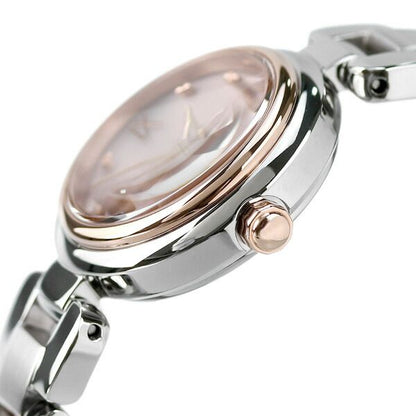 Citizen xC Mizukore Eco-Drive watch EW5574-51W with pink dial and silver stainless steel band
