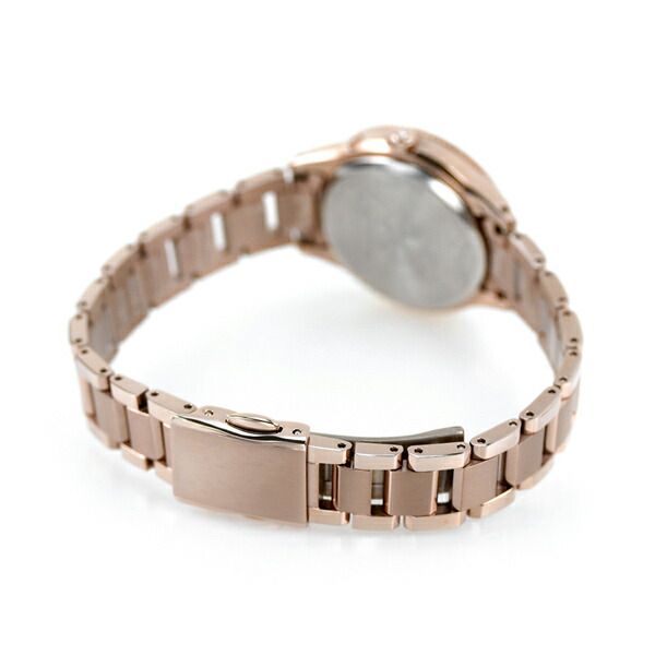 Citizen Xc Daichi Eco-Drive Titania Happy Flight ladies wristwatch with silky white dial and pink gold titanium band