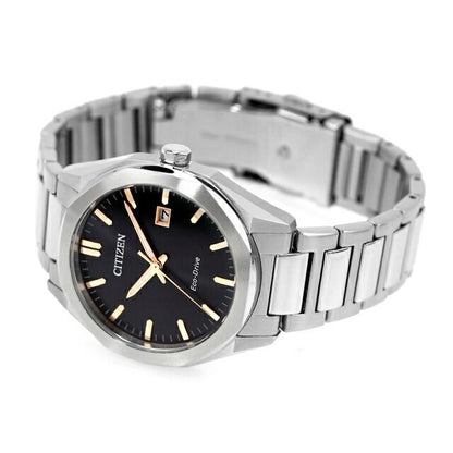 Citizen Collection men's watch BM7620-83E with black dial and silver stainless steel band