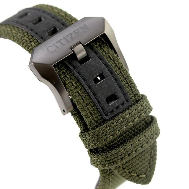 Citizen Promaster Land 35th Anniversary limited edition watch with black and khaki dial and polyester Cordura band
