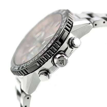 Citizen Promaster Sky Series wristwatch CA4664-60X with salmon dial and silver stainless steel split pipe-style band