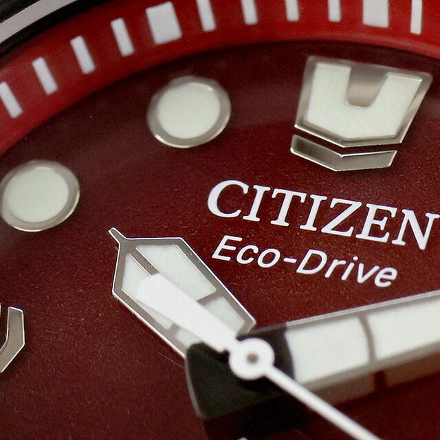 Citizen Promaster Marine Series Professional Diver 300m watch BN1024-01Z with red gradient dial and black band