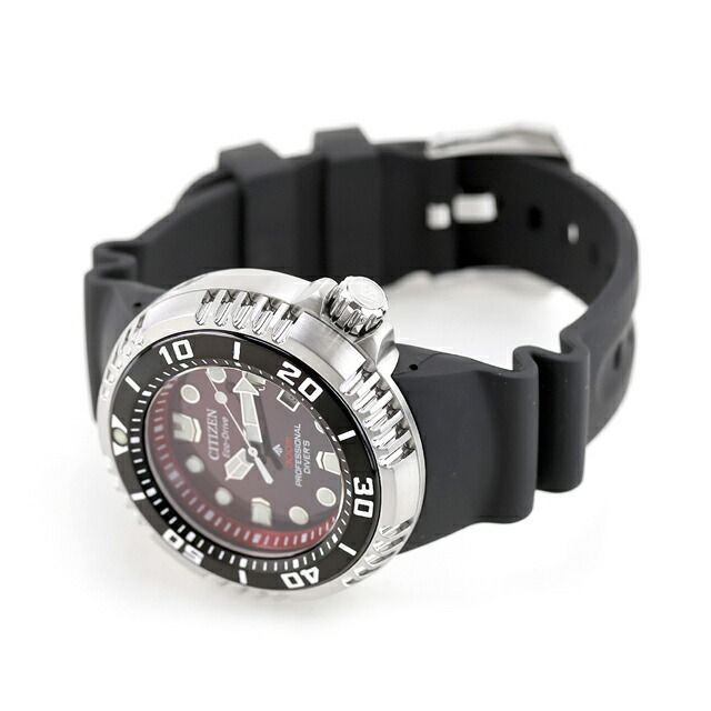 Citizen Promaster Marine Series Professional Diver 300m watch BN1024-01Z with red gradient dial and black band