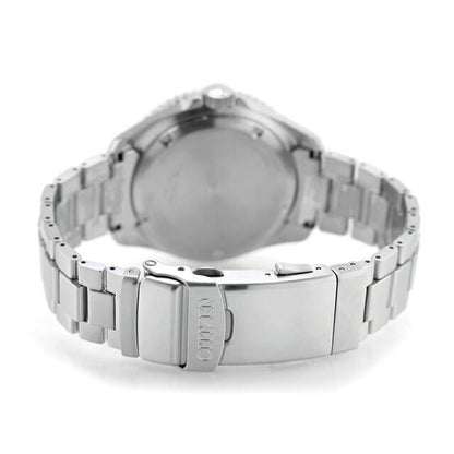 Citizen PROMASTER Marine Diver 200m BN0261-51E watch with black dial and silver stainless steel split pipe band