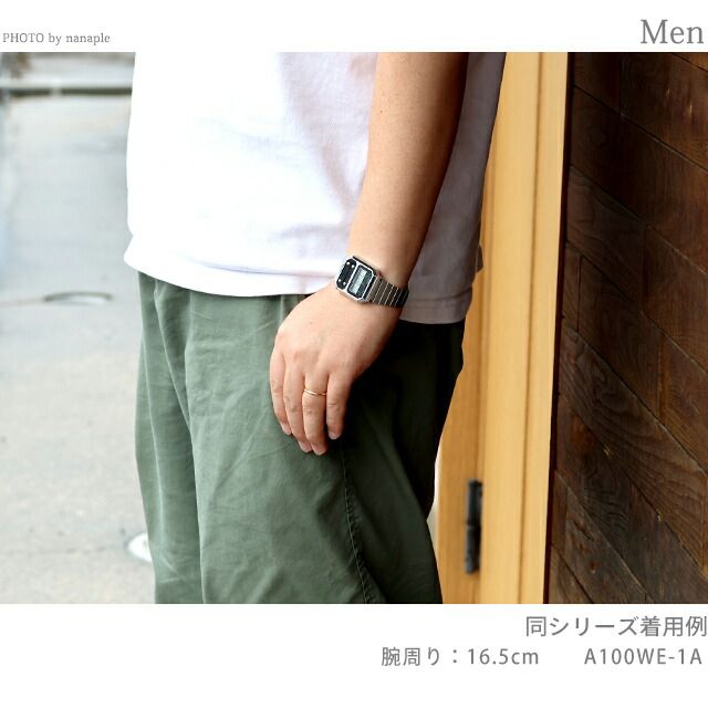 CASIO A100WE-7BDF Quartz Men's Watch — Japanese