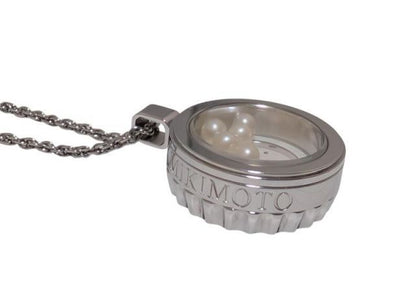Mikimoto Pearl 3-Way Pendant Watch Necklace featuring baby pearls with silver and yellow metal accents