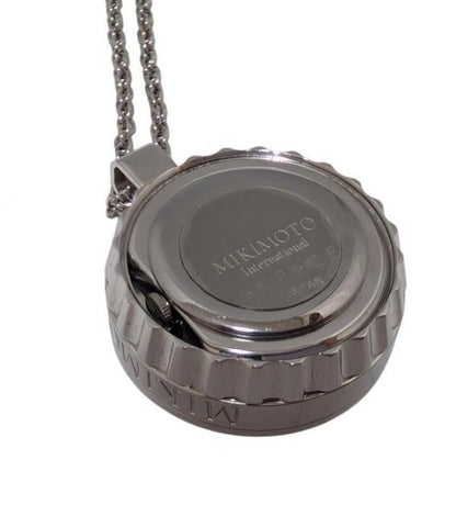 Mikimoto Pearl 3-Way Pendant Watch Necklace featuring baby pearls with silver and yellow metal accents