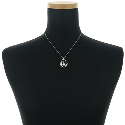 Mikimoto 7.0mm Akoya pearl necklace with silver 925 pendant and 40cm chain