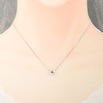 MIKIMOTO Diamond Necklace in K18 White Gold with 0.06 ct diamonds and adjustable chain