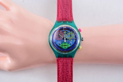 swatch Quartz Chronograph DayDate Men's — Japanese
