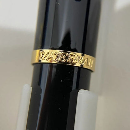 Waterman ballpoint pen in pristine condition shown with cap removed and writing tip visible