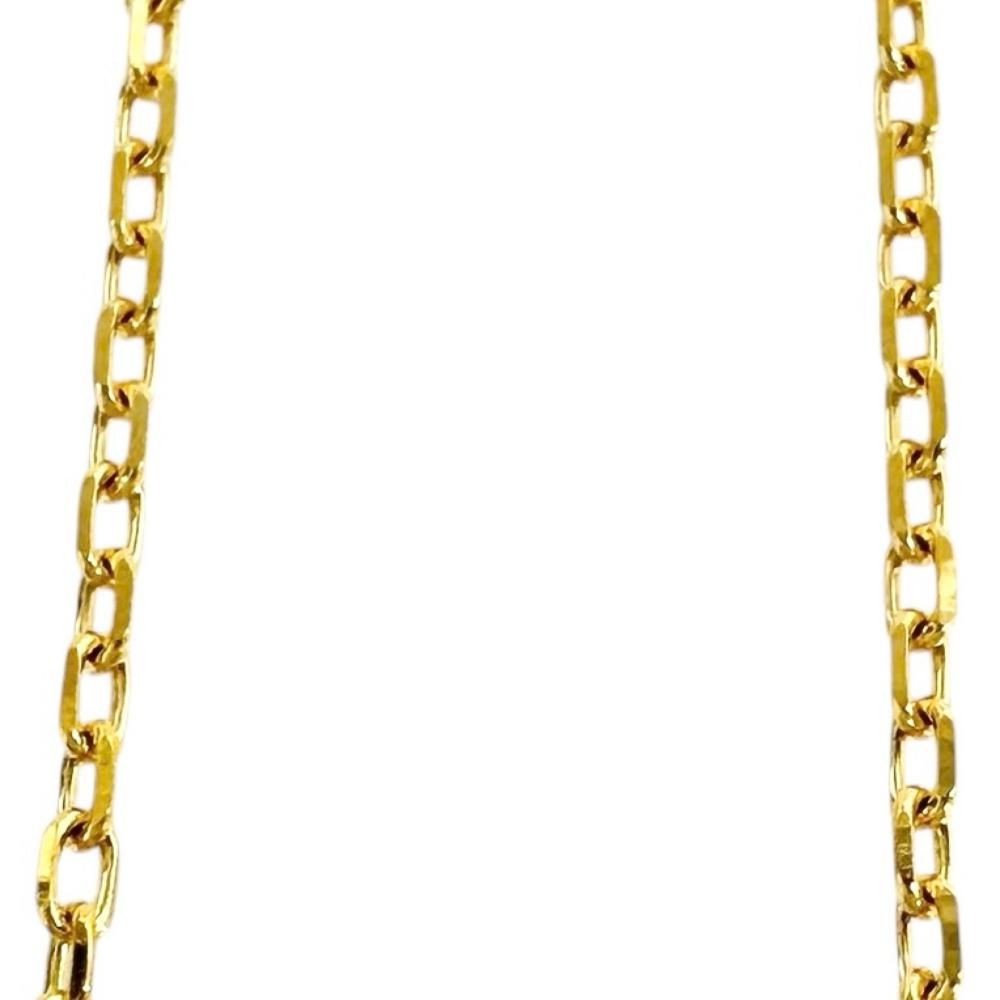 MIKIMOTO Azuki Chain Necklace in 18K gold, 40cm length, 1.1mm width, weighing 1.7g for ladies