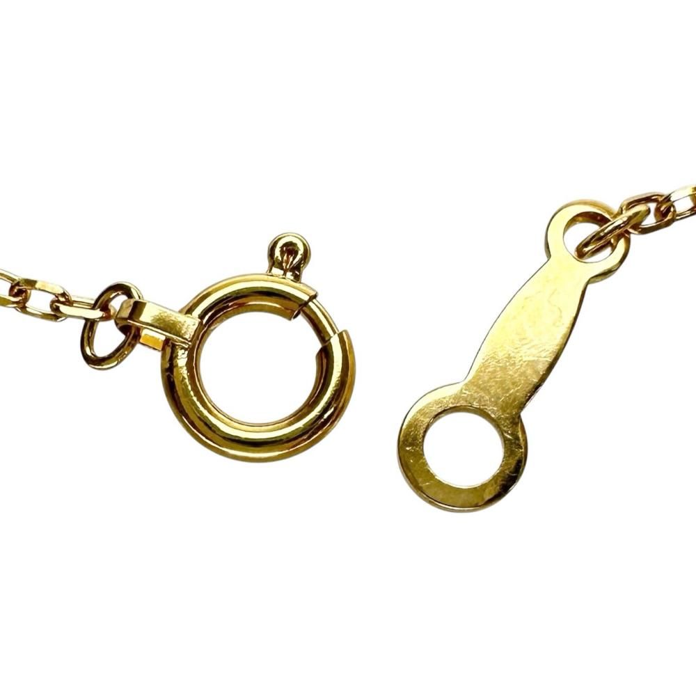 MIKIMOTO Azuki Chain Necklace in 18K gold, 40cm length, 1.1mm width, weighing 1.7g for ladies