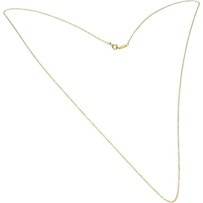 MIKIMOTO Azuki Chain Necklace in 18K gold, 40cm length, 1.1mm width, weighing 1.7g for ladies